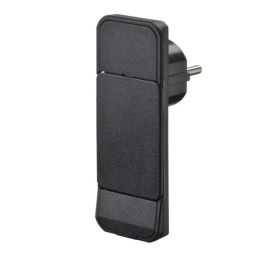 Smart Plug Clavija de Enchufe Extra Plana Color Negro
