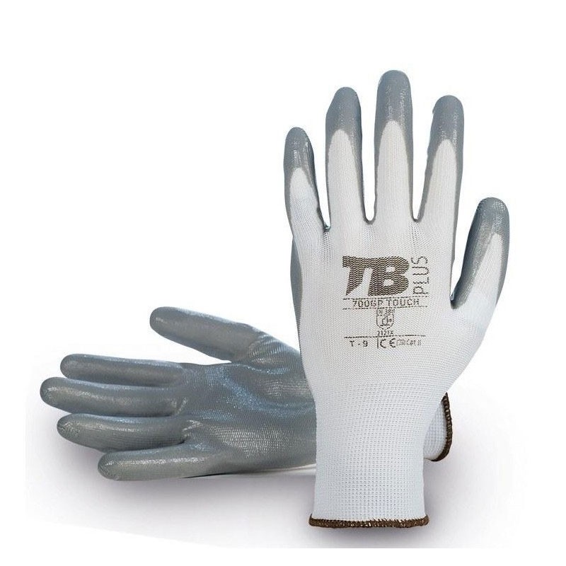 Tomás Bodero Guantes de Trabajo 700GP Touch Gris Talla 10