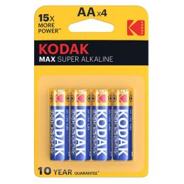 Kodak Max Pilas Alcalinas AA Blister 4 unidades