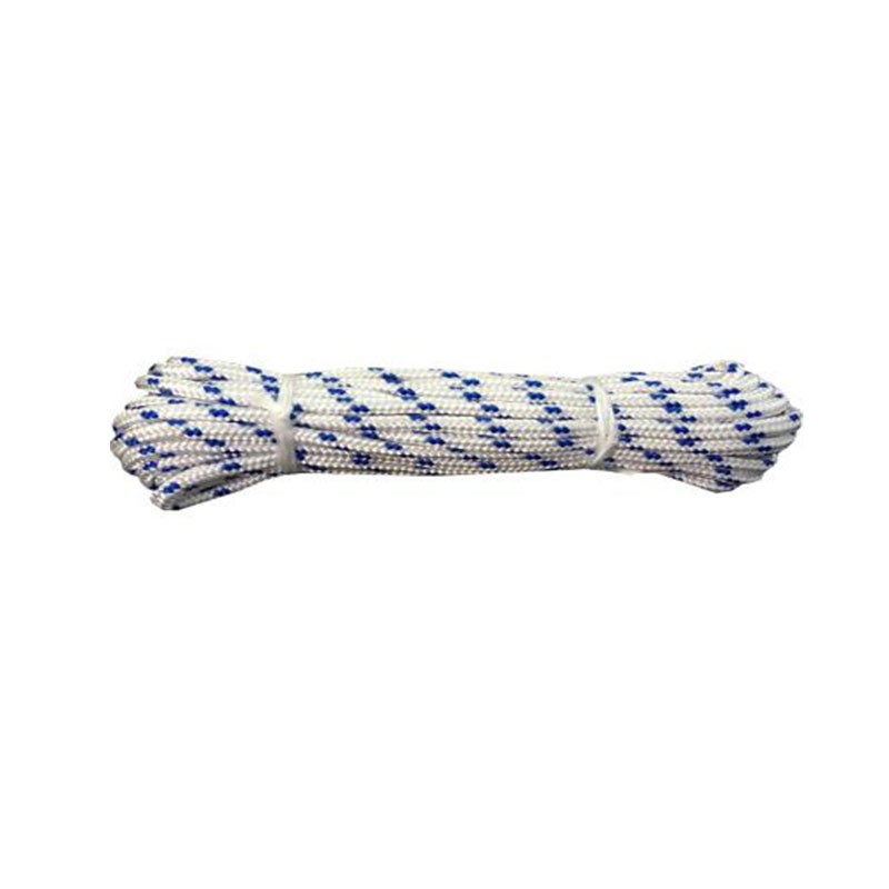 Rombull Bobina Cuerda Trenzada Blanca Azul 8mm 5m