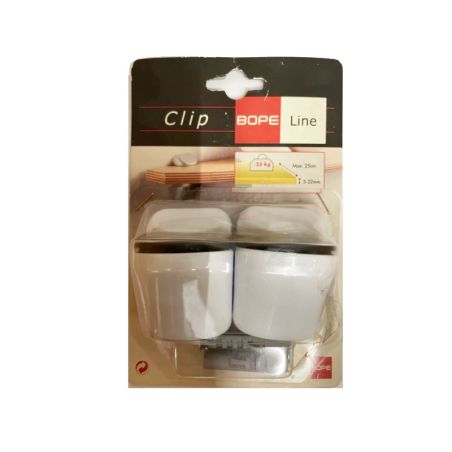 Bope Line Super Clip 4-19mm Blanco Blister 2ud 2015-BL