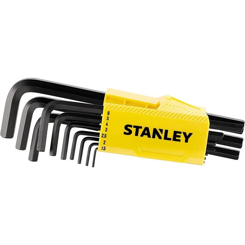 Stanley Juego de Llaves Allen 9 Piezas con Mango 0-89-904