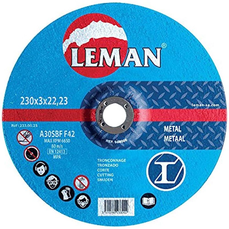 Leman Disco de Corte Metal 125x3x22 123.00.25