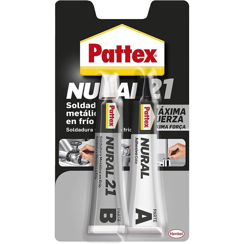 Pattex Nural 21 Adhesivo Soldadura en Frío 2x120ml