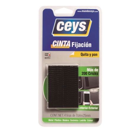 Ceys Tackceys Cinta Fijadora 4 Tiras 70x2.5mm