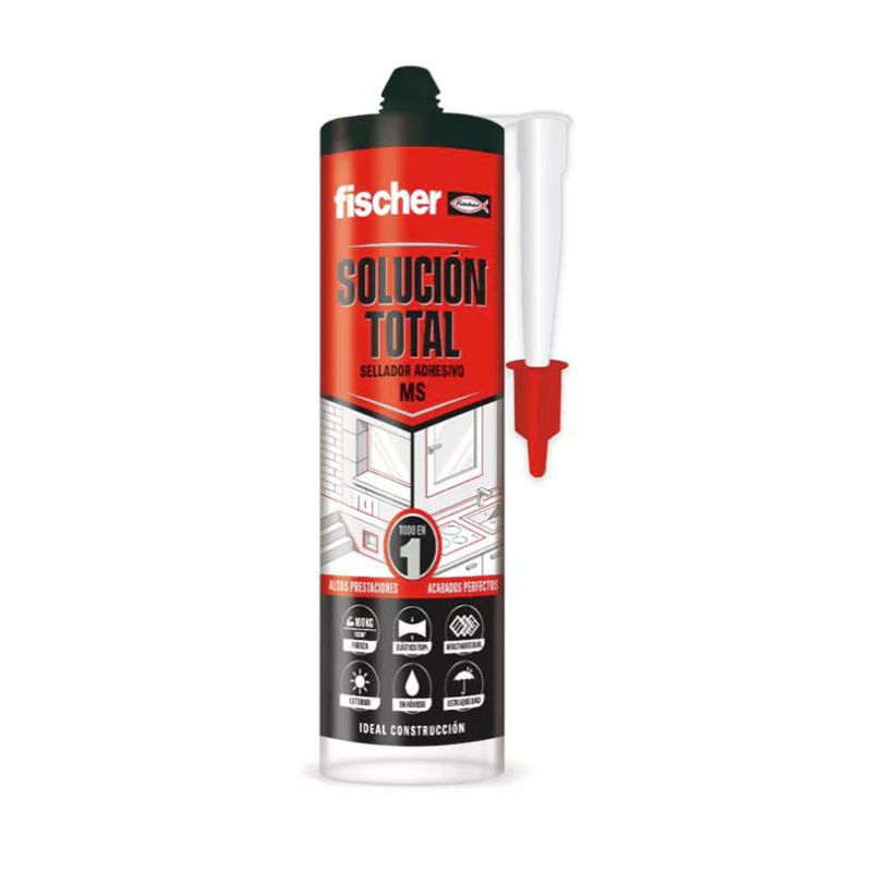 Fischer MS Solución Total Sellador Adhesivo Negro