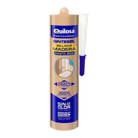 Quilosa Sintesel Silicona Madera Color Castaño 300ml