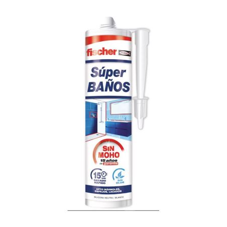 Fischer Silicona Baños Color Blanco 280ml