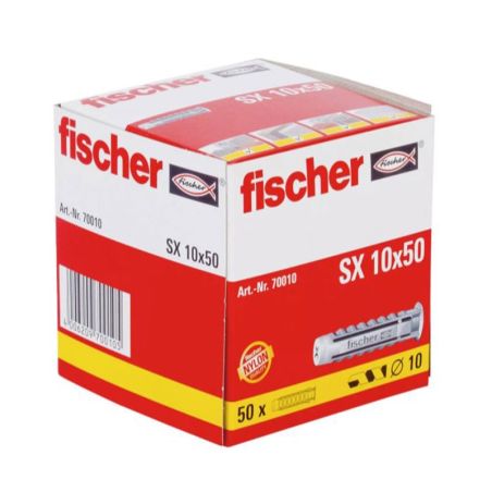 Fischer Taco de Expansión Nylon SX 10x50 50 ud