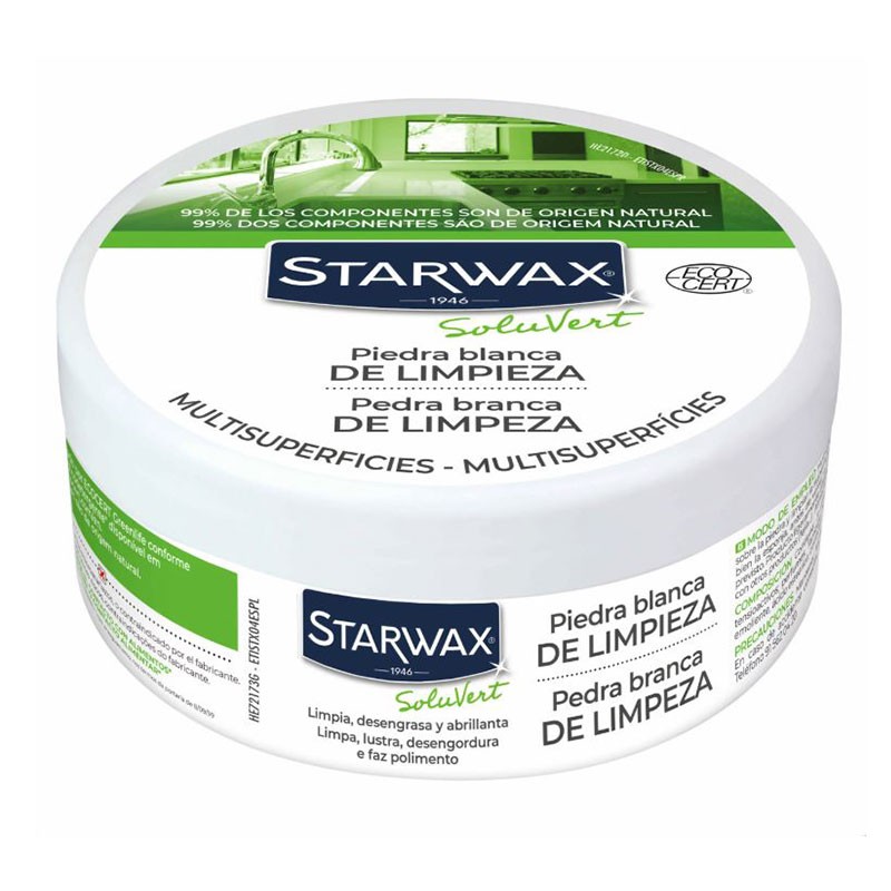 Starwax Piedra Blanca de Limpieza Multi-Superficies 375gr Starwax Piedra Blanca de Limpieza Multi-Superficies 375gr