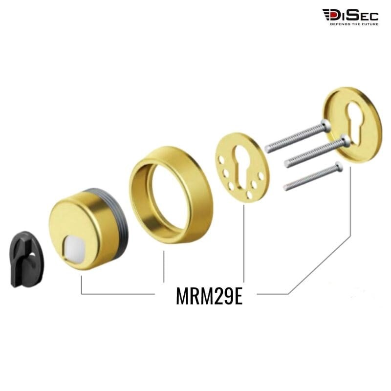 Disec Rock Escudo de Seguridad MRM29E Magnético Color Cromado 5 Llaves