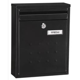 Buzón Individual Exterior modelo Dime Color Negro