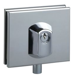 DOM Metalux Cerradura para Puerta de Vidrio Color Inox Brillante NM60411000