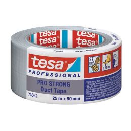 Tesa Cinta Americana Profesional Pro Strong Duct Tape 25mx50mm Color Gris
