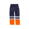 Workteam Pantalons d'Alta Visibilitat Blau-Taronja C4014 Talla 42